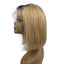 Wholesale 1B/light brown Human Hair Lace Front Straight Bob Wigs