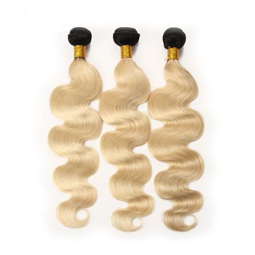 Wholesale Body Wave Human Hair #1b613 Blonde Bundles