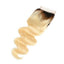 Wholesale #1B613 Body Wave Closure Human Hair Blonde Closure
