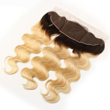 Wholesale #1B613 Body Wave Frontal Human Hair Blonde Frontal