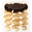 Wholesale #1B613 Body Wave Frontal Human Hair Blonde Frontal