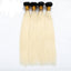 Straight Human Hair #1b613 Blonde Bundles