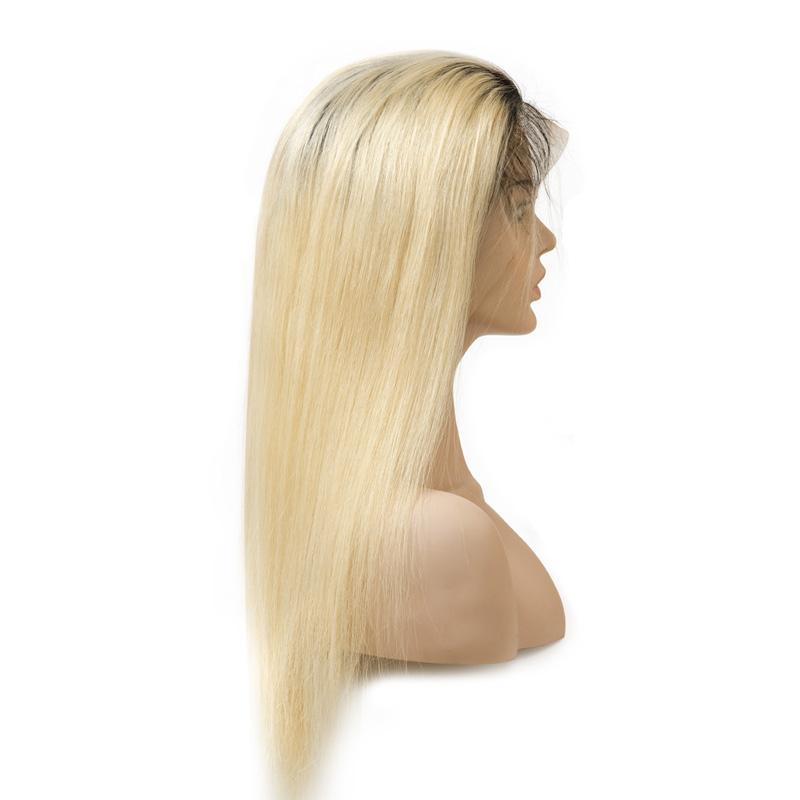 Wholesale #613 #1B/613  Wig Straight Human Hair Full Lace Wig Frontal Lace Wig
