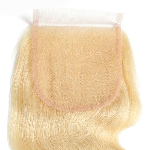 Wholesale #613 Body Wave Closure Human Hair Blonde Closure