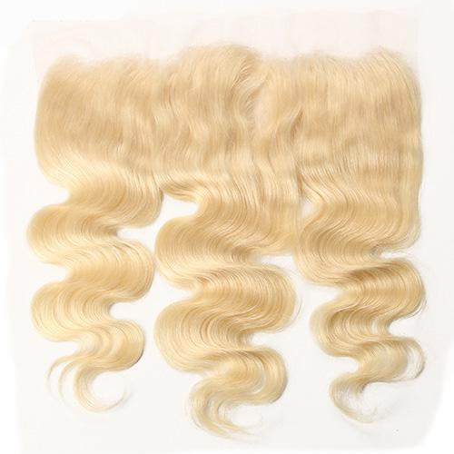 Wholesale #613 Body Wave Frontal Human Hair Blonde Frontal