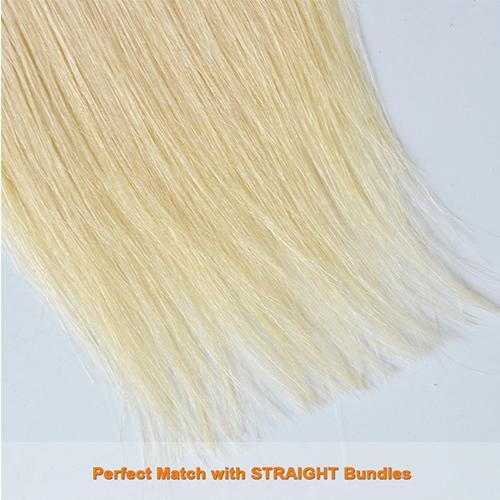 Wholesale #613 Straight Closure Human Hair Blonde Closure