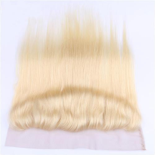 Wholesale #613 Straight Frontal Human Hair Blonde Frontal