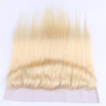 Wholesale #613 Straight Frontal Human Hair Blonde Frontal