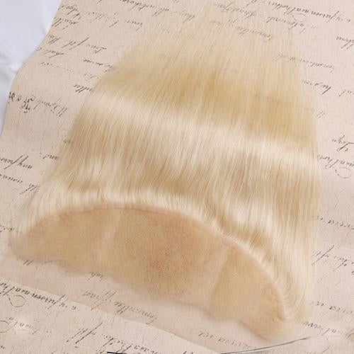 Wholesale #613 Straight Frontal Human Hair Blonde Frontal