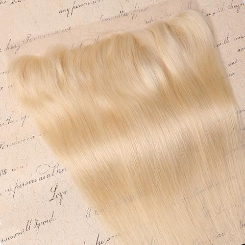 Wholesale #613 Straight Frontal Human Hair Blonde Frontal