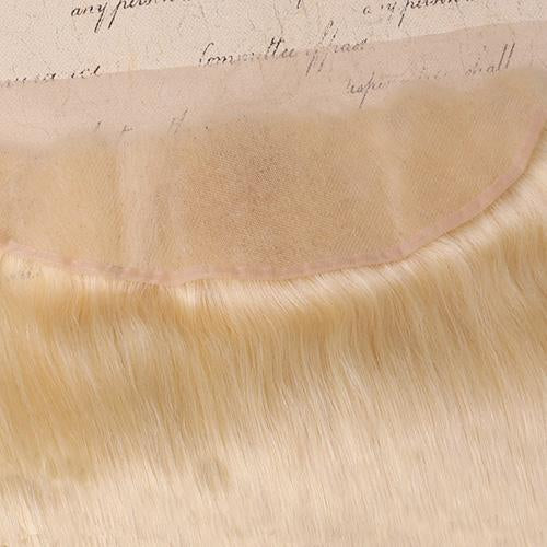 Wholesale #613 Straight Frontal Human Hair Blonde Frontal