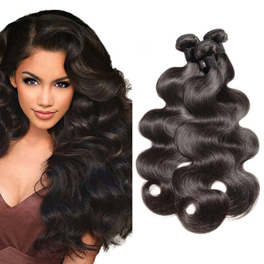 Wholesale Body Wave Virgin Human Hair Natural Black Bundles