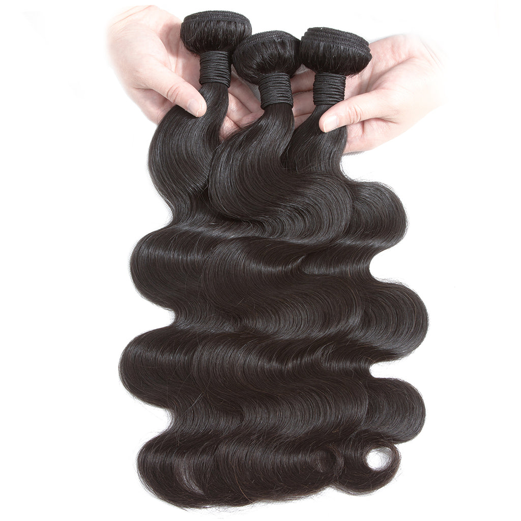 Wholesale Body Wave Virgin Human Hair Natural Black Bundles