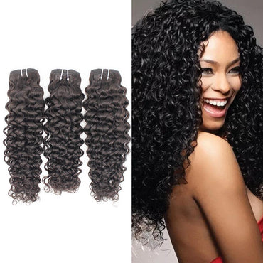 Wholesale Italy Curly Virgin Human Hair Natural Black Bundles