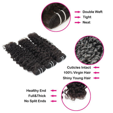Wholesale Italy Curly Virgin Human Hair Natural Black Bundles