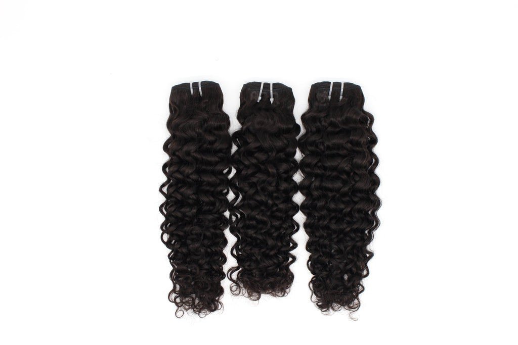 Wholesale Italy Curly Virgin Human Hair Natural Black Bundles