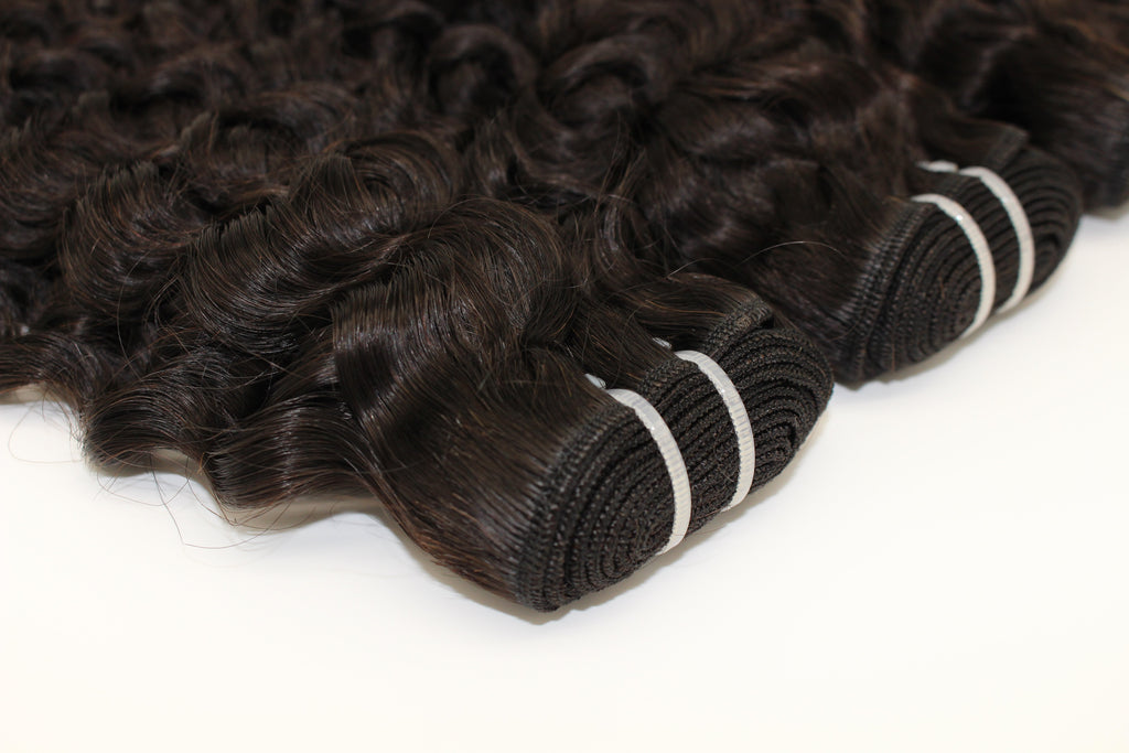 Wholesale Italy Curly Virgin Human Hair Natural Black Bundles