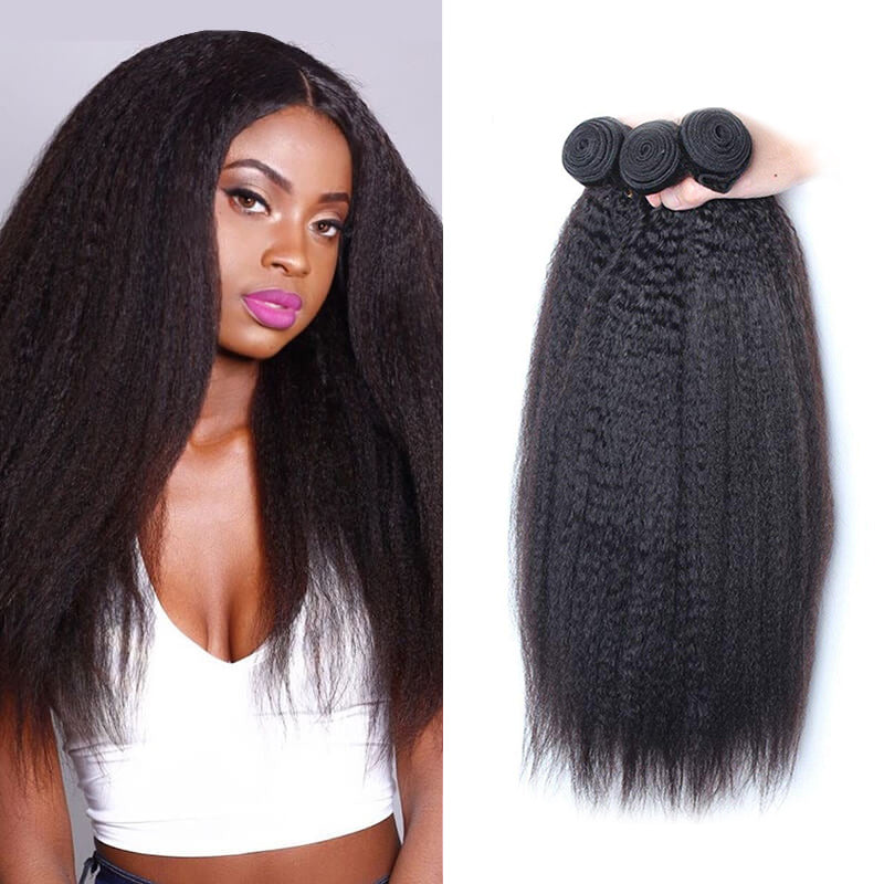 Wholesale Kinky Curly Virgin Human Hair Natural Black Bundles