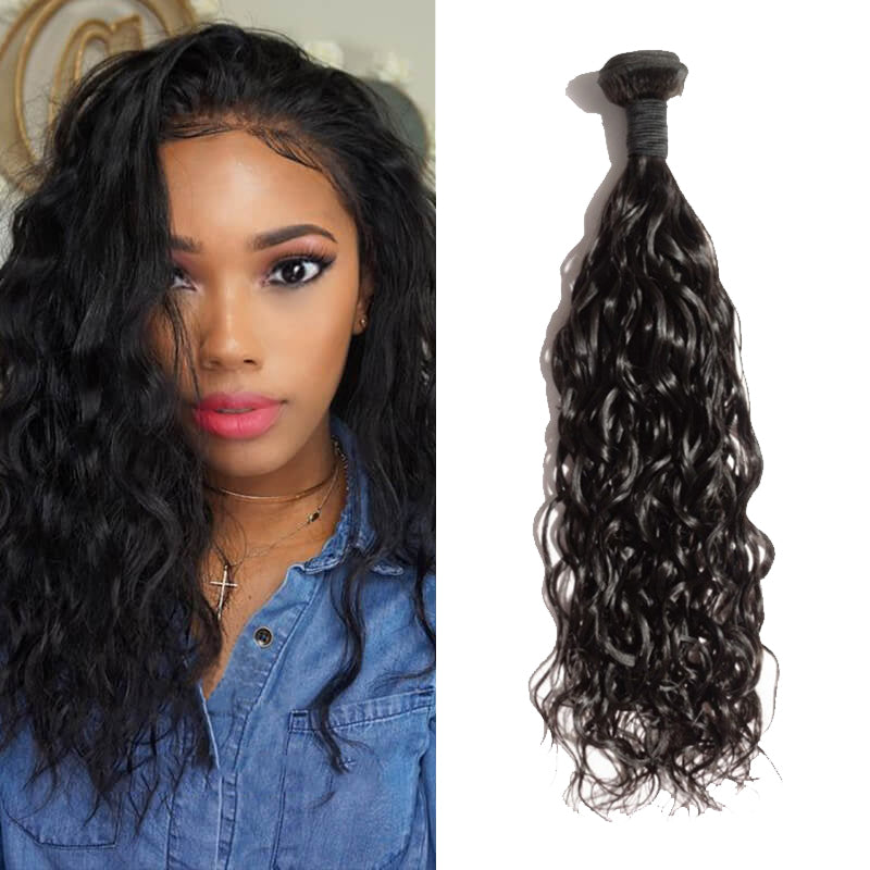 Wholesale Natural Curly Virgin Human Hair Natural Black Bundles