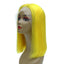 Yellow Human Hair Lace Front Straight Bob Wigs