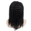 Wholesale Deep Curly Human Hair Lace Wig Naturlal Black #1B