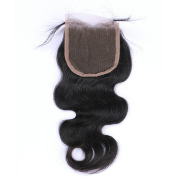 Wholesale Body Wave Closure Human Hair Natual Black #1B