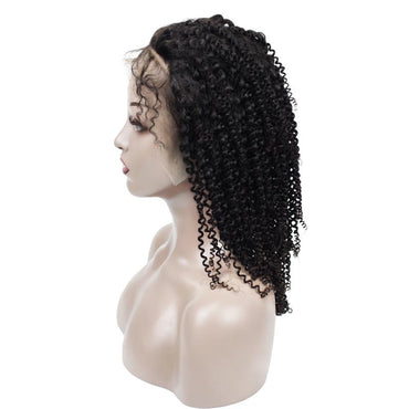 Wholesale Kinky Curly Human Hair Lace Wig Naturlal Black #1B