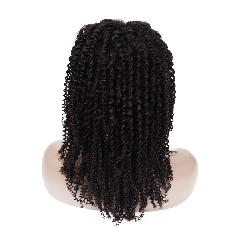 Wholesale Kinky Curly Human Hair Lace Wig Naturlal Black #1B