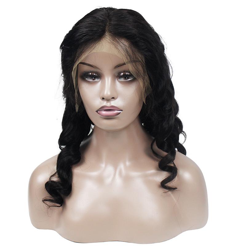 Wholesale Loose Wave Human Hair Lace Wig Naturlal Black #1B