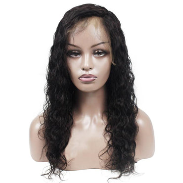 Wholesale Natrual Wave Human Hair Lace Wig Naturlal Black #1B