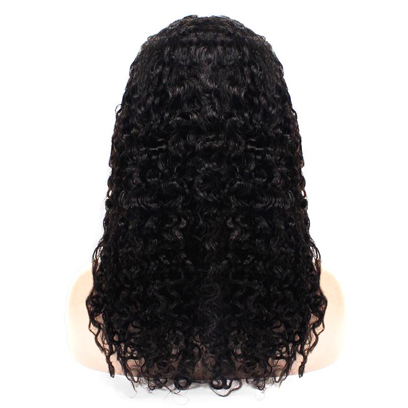 Wholesale Natrual Wave Human Hair Lace Wig Naturlal Black #1B