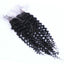 Wholesale Deep Curly Closure Human Hair Natural Black #1B