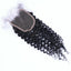 Wholesale Deep Curly Closure Human Hair Natural Black #1B