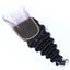 Wholesale Deep Wave Closure Human Hair Natural Black #1B