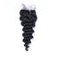 Wholesale Loose Deep Curly Closure Human Hair Natural Black #1B