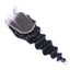 Wholesale Loose Deep Curly Closure Human Hair Natural Black #1B