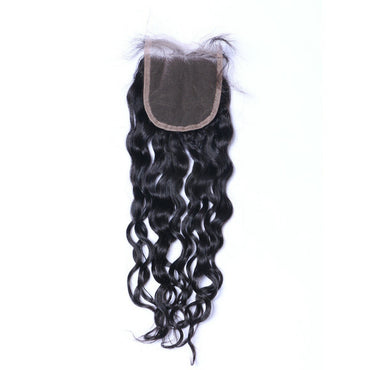 Wholesale Natural Wave Closure Human Hair Natural Black #1B