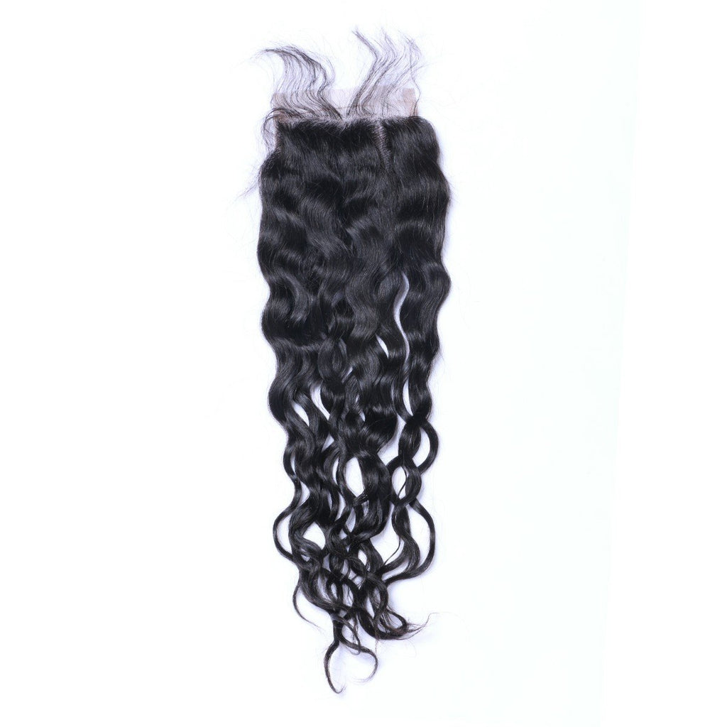 Wholesale Natural Wave Closure Human Hair Natural Black #1B