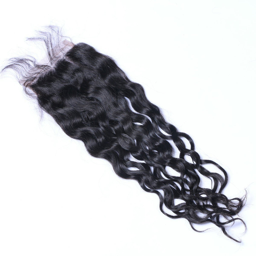 Wholesale Natural Wave Closure Human Hair Natural Black #1B