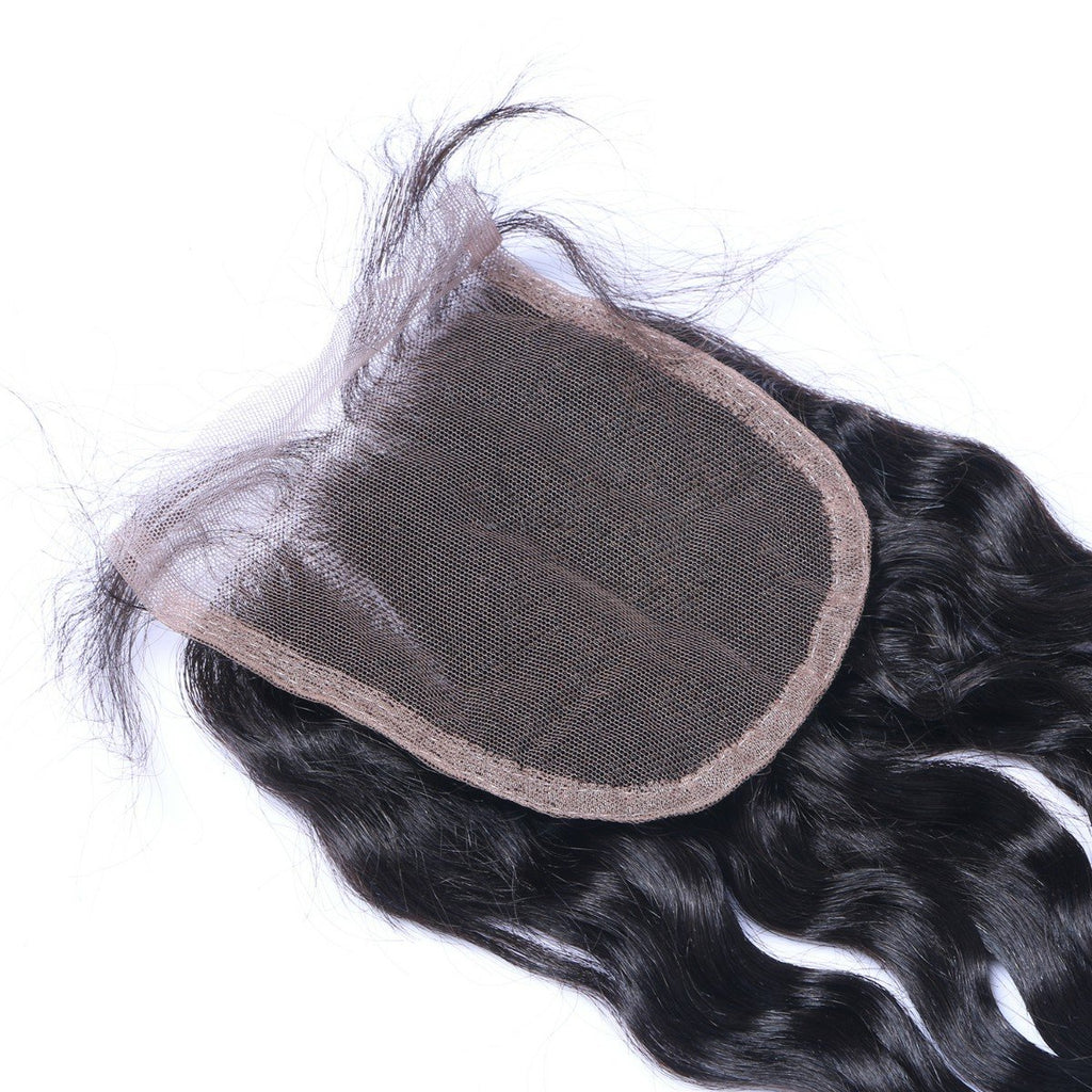 Wholesale Natural Wave Closure Human Hair Natural Black #1B