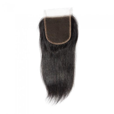 Wholesale Straight Closure Human Hair Natural Black #1B