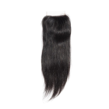 Wholesale Straight Closure Human Hair Natural Black #1B