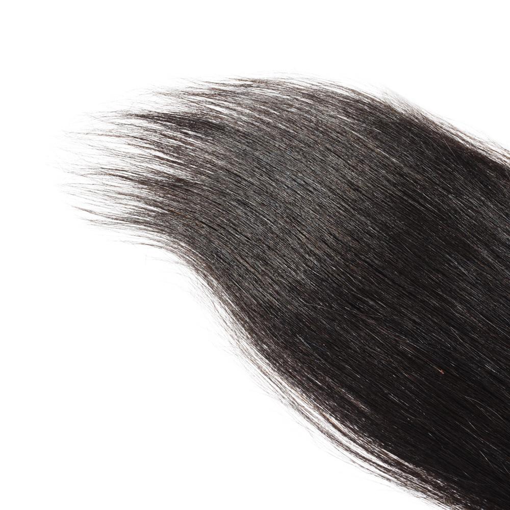 Wholesale Straight Closure Human Hair Natural Black #1B